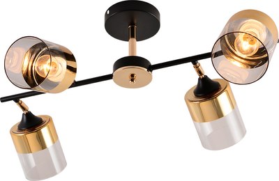 Спот Mirastyle MH-1555B/4 BK+FGD - фото