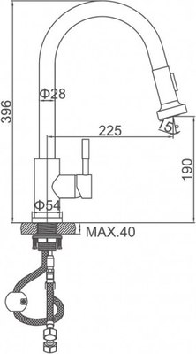 Смеситель Ledeme L76005B-1
