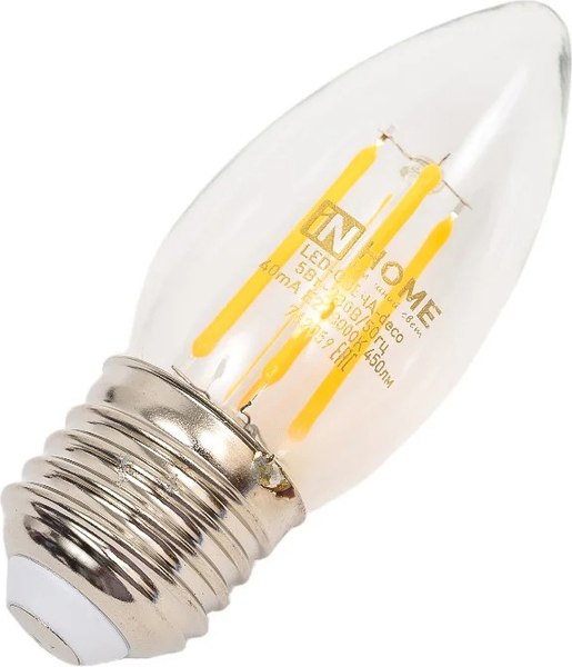 Лампа INhome LED-Свеча-deco / 4690612007588 - фото