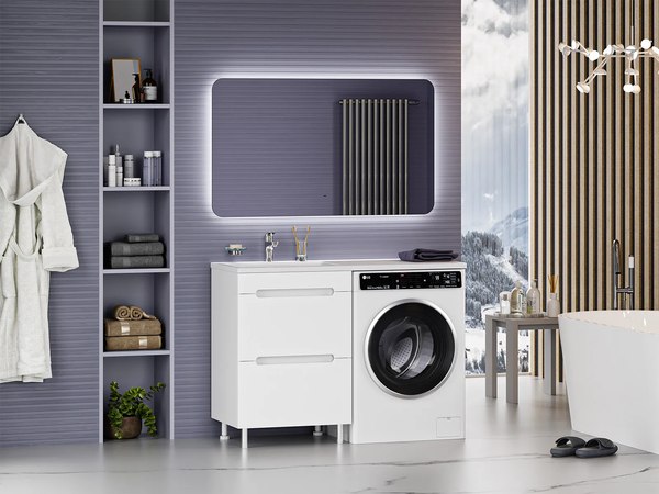 Тумба с умывальником Misty Байкал 55 / Э-Бай06055-022Я+5216120