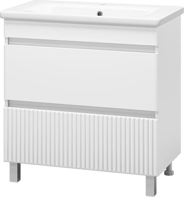 Тумба с умывальником Misty Мира 80 / П-Мир-01080-012Я+13080-KL - фото