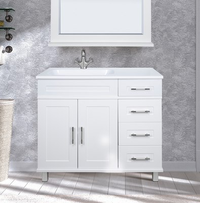 Тумба с умывальником Misty Купер 90 / П-Куп01090-0124ЯП+ФР-00003478 - фото