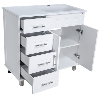 Тумба с умывальником Misty Купер 90 / П-Куп01090-0124ЯП+ФР-00003478