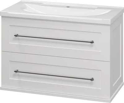 Тумба с умывальником Misty Марта 80 / П-Мрт09080-011Пр+Р-Евв14080-Д - фото