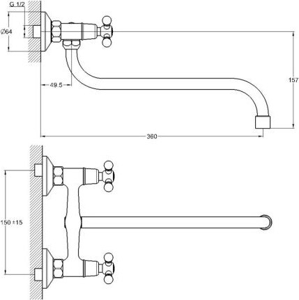Смеситель Econoce EC0490-1