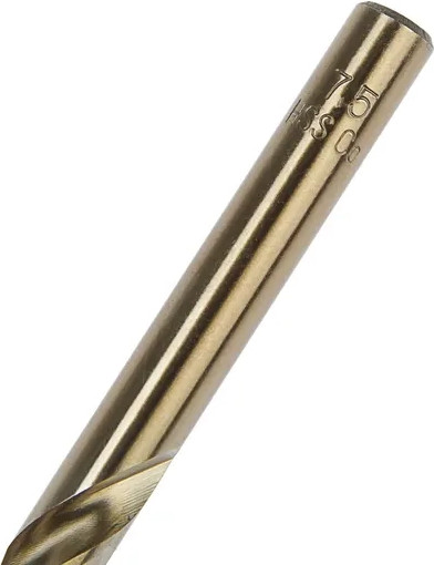 Сверло Tundra HSS-Co цилиндрический хвостовик по металлу 7.5x110мм / 4087165