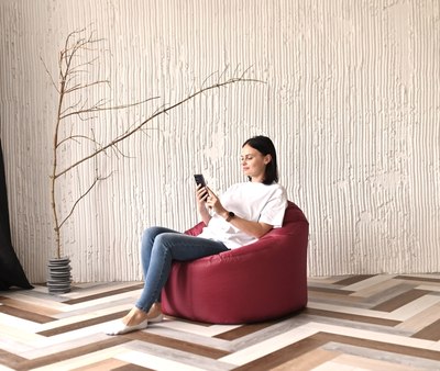 Бескаркасное кресло Mio Tesoro Poparada XXXL / PO-65x85-BO