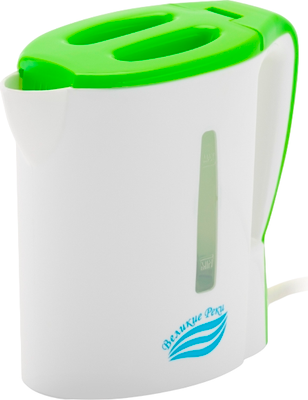 Электрочайник Великие Реки Мая-1 (белый/салатовый) - фото