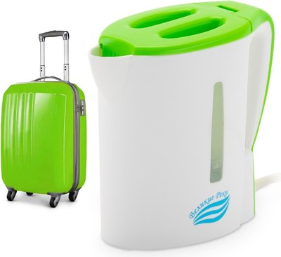 Электрочайник Великие Реки Мая-1 (белый/салатовый)