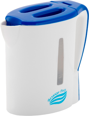 Электрочайник Великие Реки Мая-1 (белый/синий) - фото