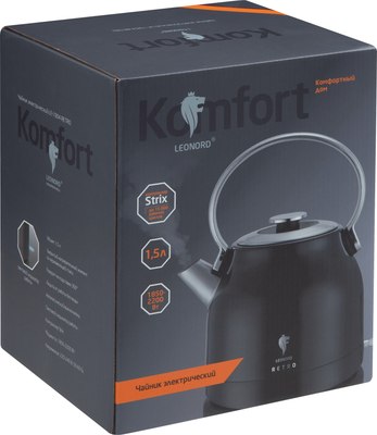 Электрочайник Leonord LE-1904 Retro / 107163 (черный)