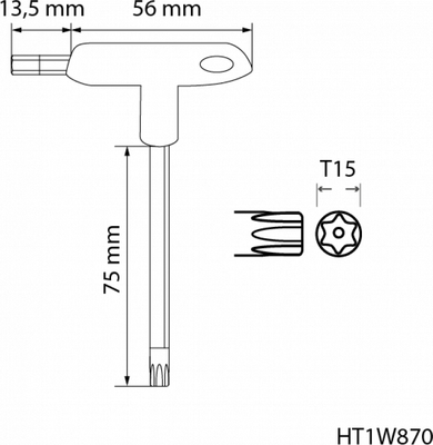 Гаечный ключ Hoegert HT1W870