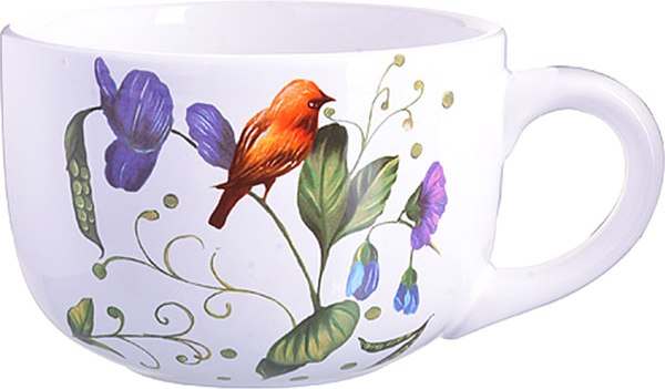 Чашка Loraine Птичка доломит 26609 - фото