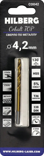 Сверло Hilberg CO042