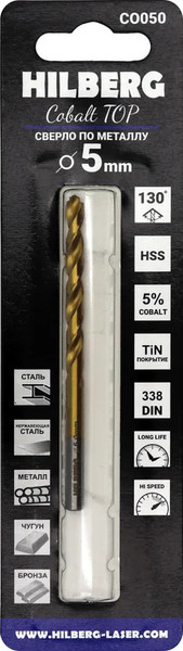 Сверло Hilberg CO050