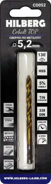 Сверло Hilberg CO052
