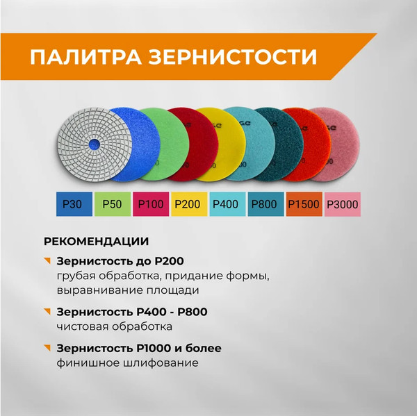 Шлифовальный круг Vira Р30 100мм / 558045