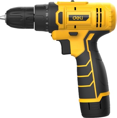 Аккумуляторная дрель-шуруповерт Deli EDL-DZ12-5A2 (желтый)