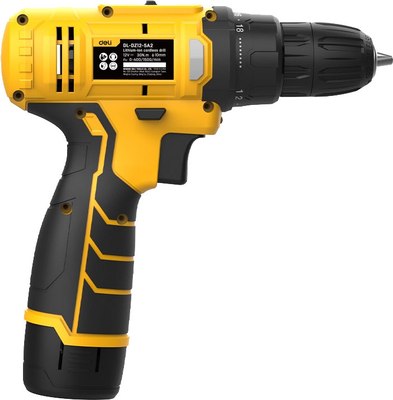 Аккумуляторная дрель-шуруповерт Deli EDL-DZ12-5A2 (желтый)