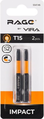 Набор бит Vira Torx T15 S2x50мм / 554146