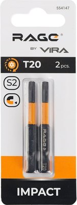 Набор бит Vira Torx T20 S2х50мм / 554147