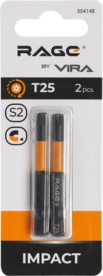 Набор бит Vira Torx T25 S2х50мм / 554148