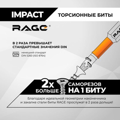 Набор бит Vira Torx T25 S2х50мм / 554148