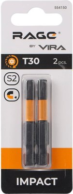 Набор бит Vira Torx T30 S2х50мм / 554150