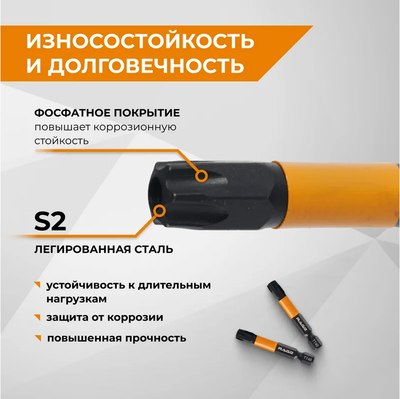 Набор бит Vira Torx T40 S2х50мм / 554250