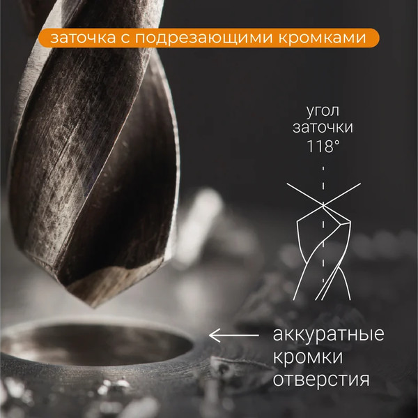 Набор сверл Vira 2.5мм P6M5 / 552069