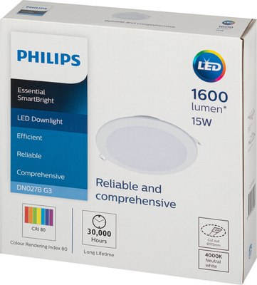 Точечный светильник Philips DN027B LED15 15Вт 4000К 220-240В D175 / Б0060532