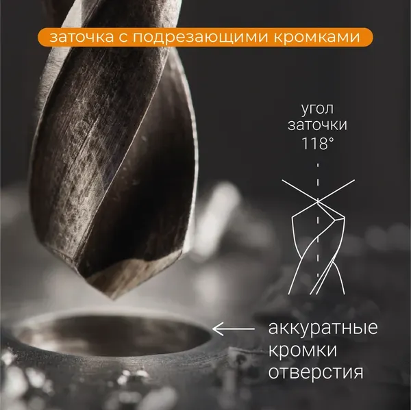 Сверло Vira 5.5мм P6M5 / 552077