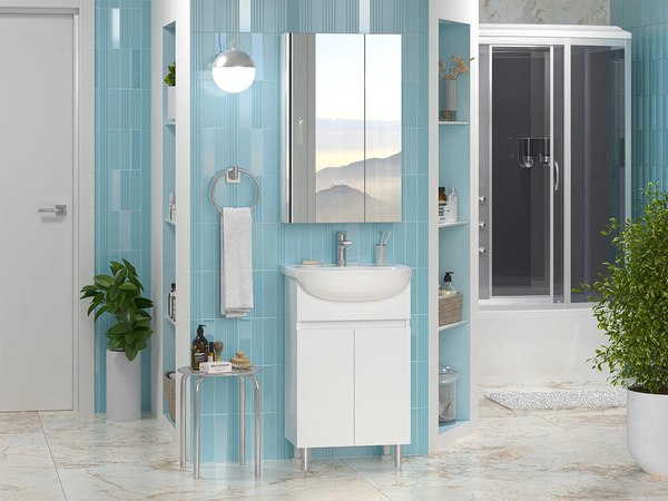 Тумба с умывальником Misty Элегия 50 / Э-Эле01050-011Н+БП-Д000000497