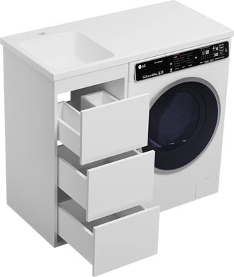 Тумба с умывальником Brevita Grafit 40 / GRA-01040-023Я+5212100