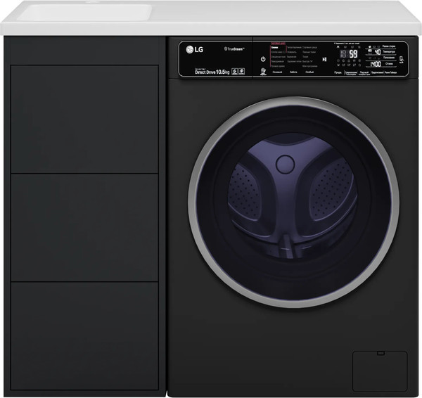 Тумба с умывальником Brevita Grafit 40 / GRA-01040-013Я+5212100