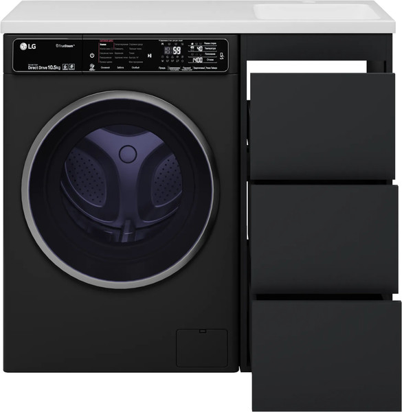 Тумба с умывальником Brevita Grafit 40 / GRA-01040-013Я+5213100