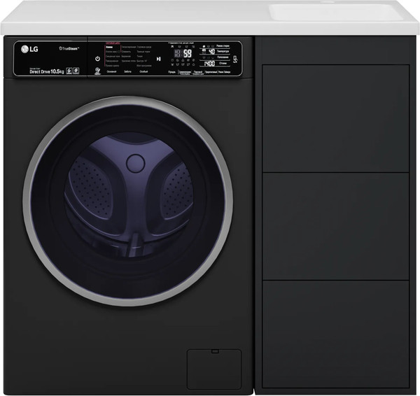 Тумба с умывальником Brevita Grafit 40 / GRA-01040-013Я+5213100