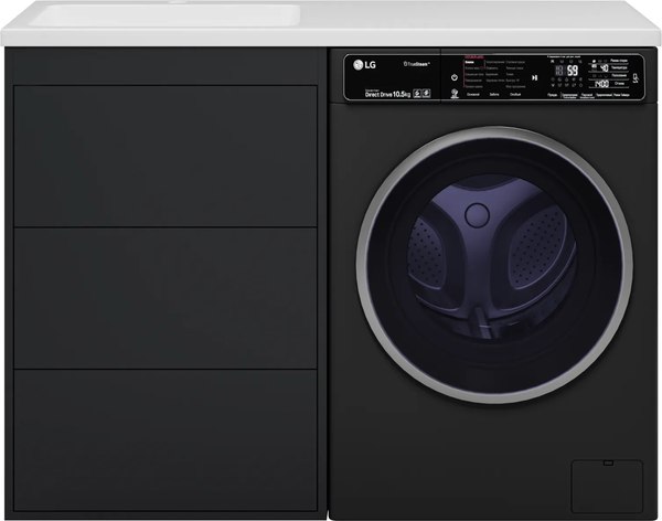 Тумба с умывальником Brevita Grafit 60 / GRA-01060-013Я+5216120