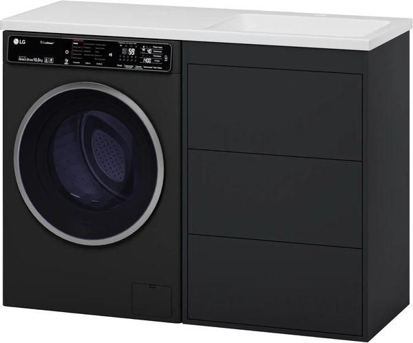 Тумба с умывальником Brevita Grafit 60 / GRA-01060-013Я+5217120 - фото