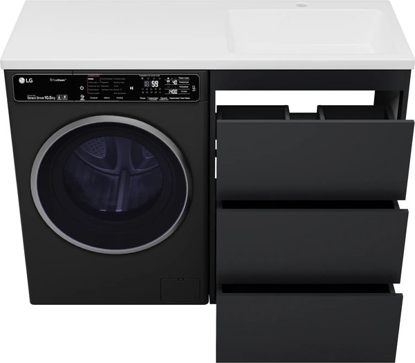 Тумба с умывальником Brevita Grafit 60 / GRA-01060-013Я+5217120