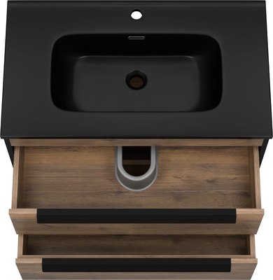 Тумба с умывальником Brevita Monsour 80 / MON-09080-0102Я+9080MMB