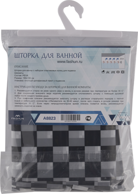 Шторка-занавеска для ванны Fashun A8823