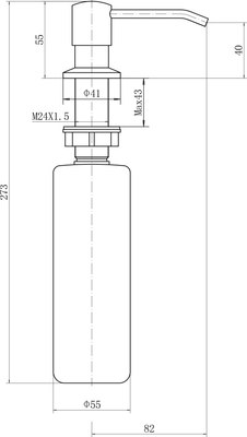 Дозатор встраиваемый в мойку Fashun A403-7