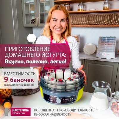 Сушилка для овощей и фруктов Мастерица EFD-1001VM