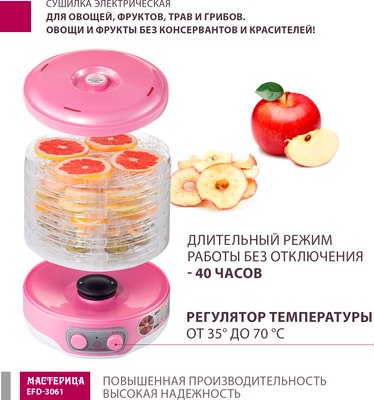 Сушилка для овощей и фруктов Мастерица EFD-3061