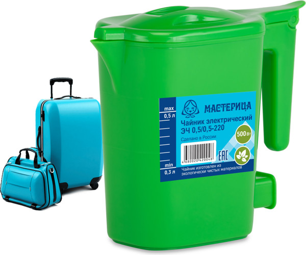 Электрочайник Мастерица ЭЧ 0.5/0.5-220З (зеленый)