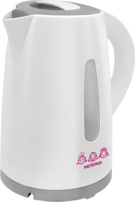 Электрочайник Мастерица ЕК-1701M (белый/серый) - фото