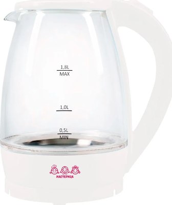 Электрочайник Мастерица ЕК-1801G (снег) - фото