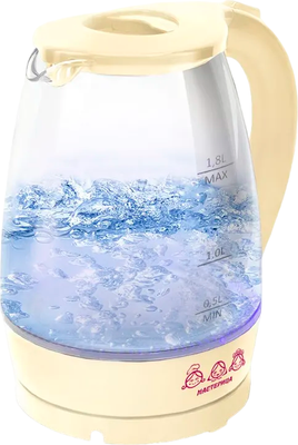 Электрочайник Мастерица ЕК-1801G (ваниль) - фото