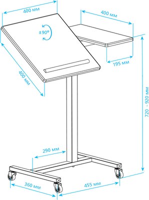 Стойка для ТВ/аппаратуры Kromax Omega-10